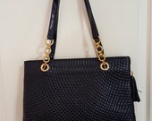 Pre-loved Bally lambskin tote bag