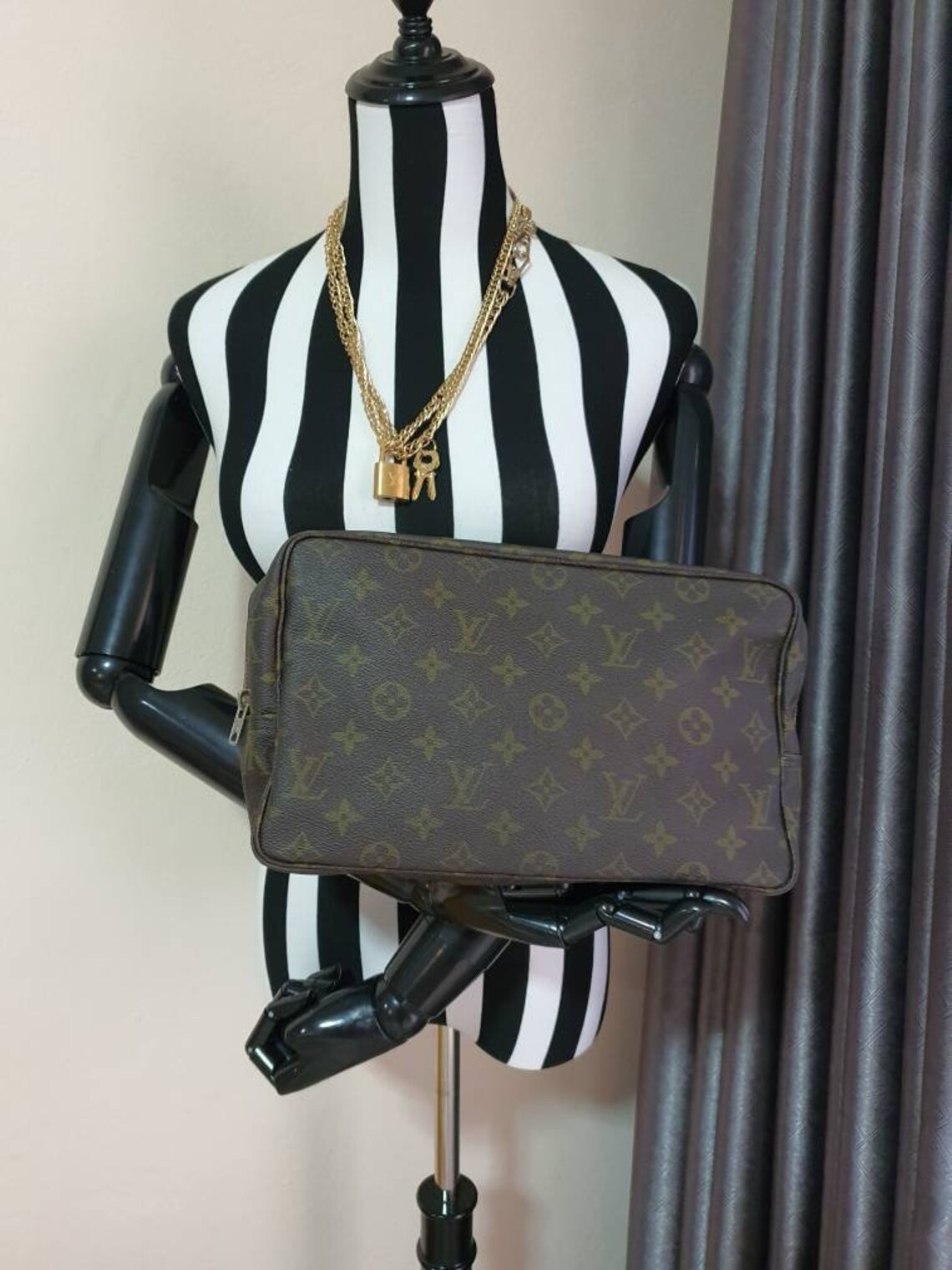 Authentic Vintage Eclair Zipper Louis Vuitton Monogram Trousse Etsy