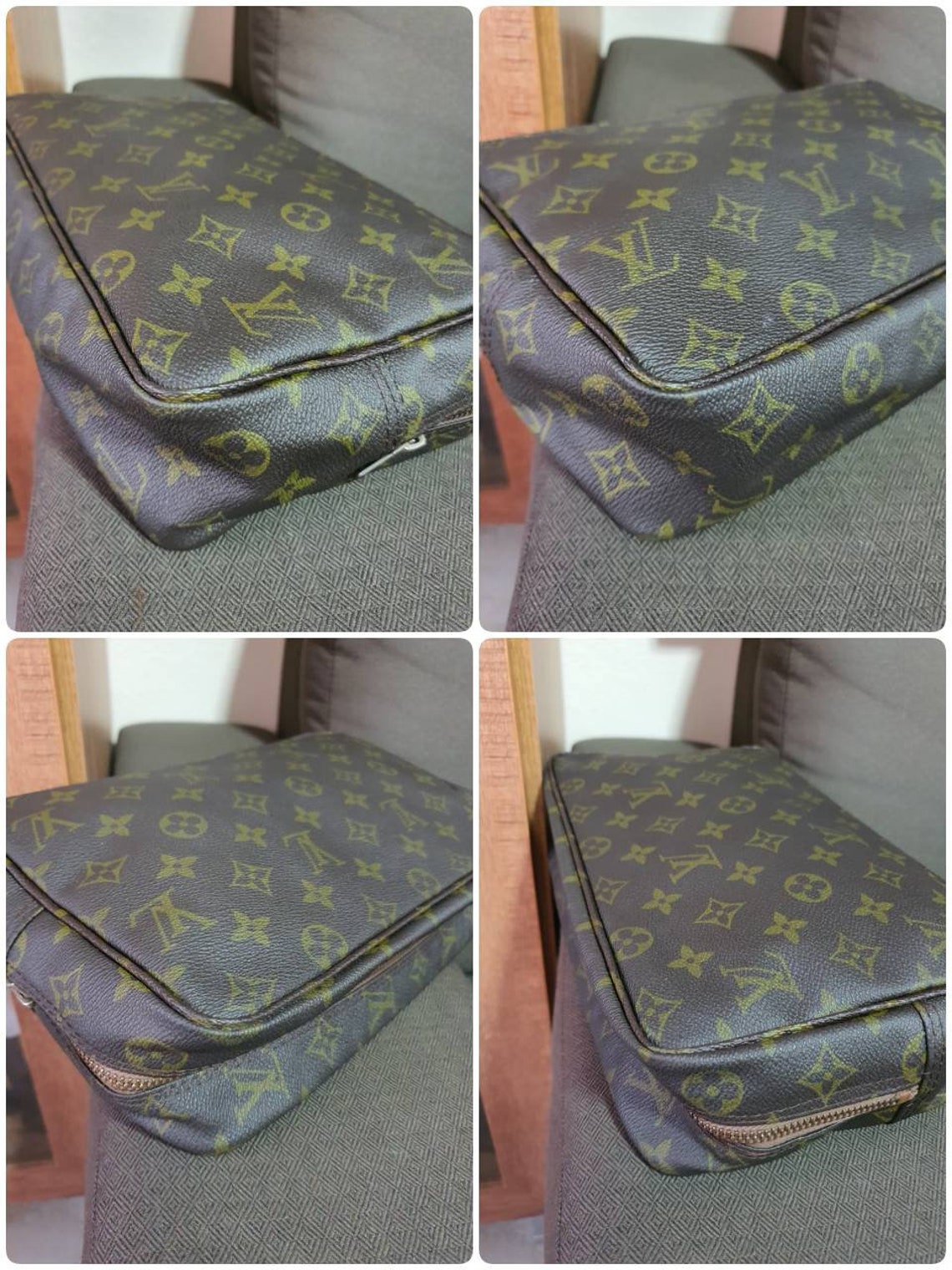 Authentic Vintage Eclair Zipper Louis Vuitton Monogram Trousse Etsy