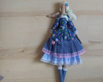 Original Tilda Doll Angel in blue