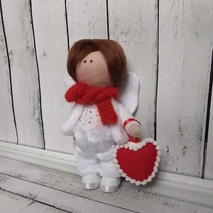 Doll tilda Angel  boy personalized gift, sewing soft toy