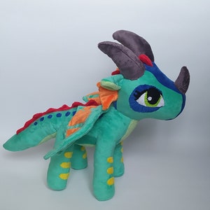 Wings of fire dragon castom plush toy Rainwing