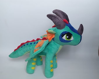 Wings of fire dragon castom plush toy Rainwing