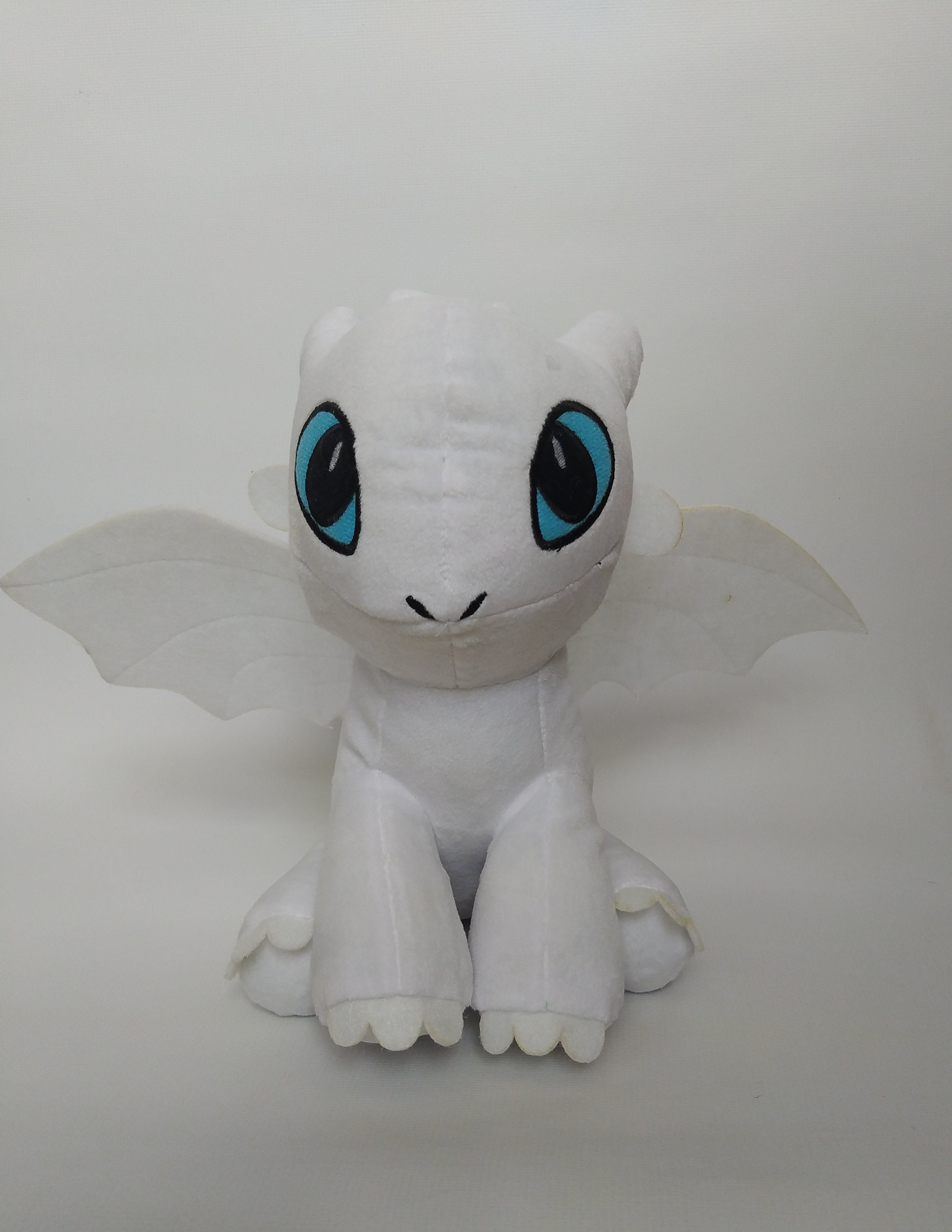 Light Fury Dragon Plush Toy White Dragon Toothless - Etsy