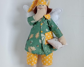 Sleeping angel doll, charming textile soft toy for baby gift
