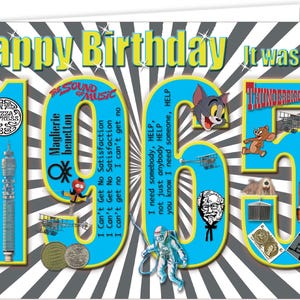 Tarjeta de recuerdo del 60 cumpleaños de 1965 (2025)