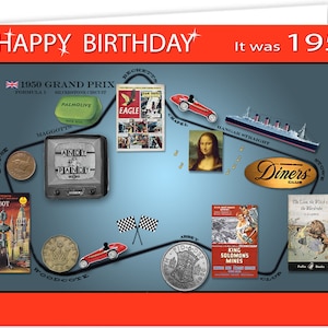 Carte souvenir du 75e anniversaire de 1950 (2025)