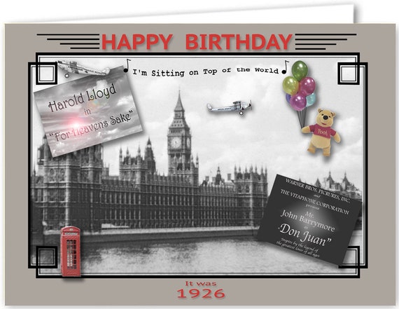 84th Birthday Card souvenir of 1935 2019