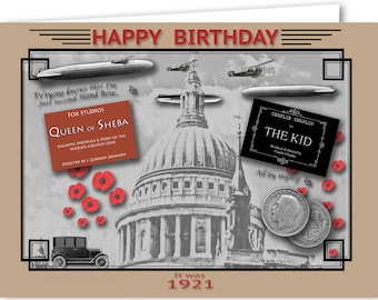 105th birthday card souvenir of 1921 (2026)