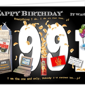 Tarjeta de recuerdo del 34 cumpleaños de 1991 (2025)