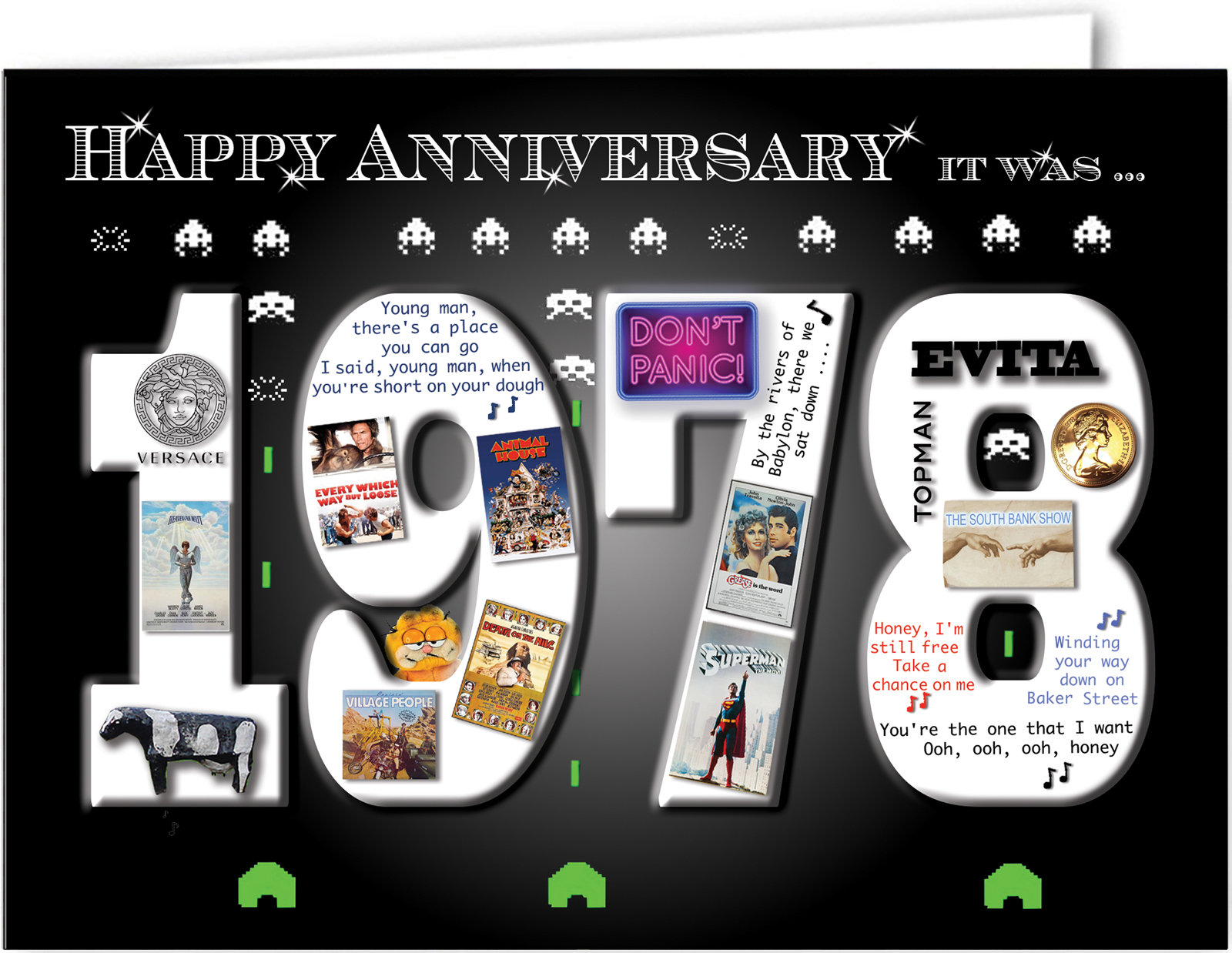 46th Anniversary Card Souvenir of 1978 2024 Etsy