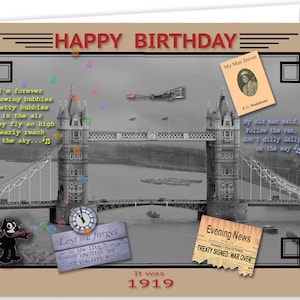 Carte souvenir du 106e anniversaire de 1919 (2025)