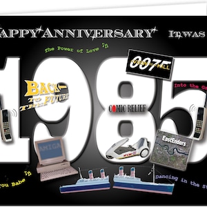 Biglietto ricordo del 40° anniversario del 1985 (2025)