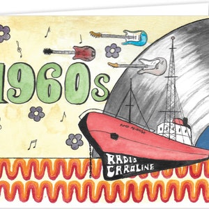 1960's Icon Greeting Card - Radio Caroline