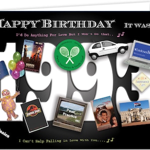 32nd birthday card souvenir of 1993 (2025)