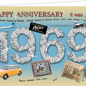 Cartão de lembrança do 56º aniversário de 1969 (2025)
