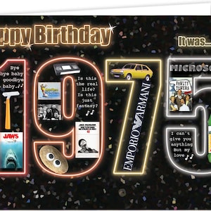 Cartão de lembrança de 50º aniversário de 1975 (2025)