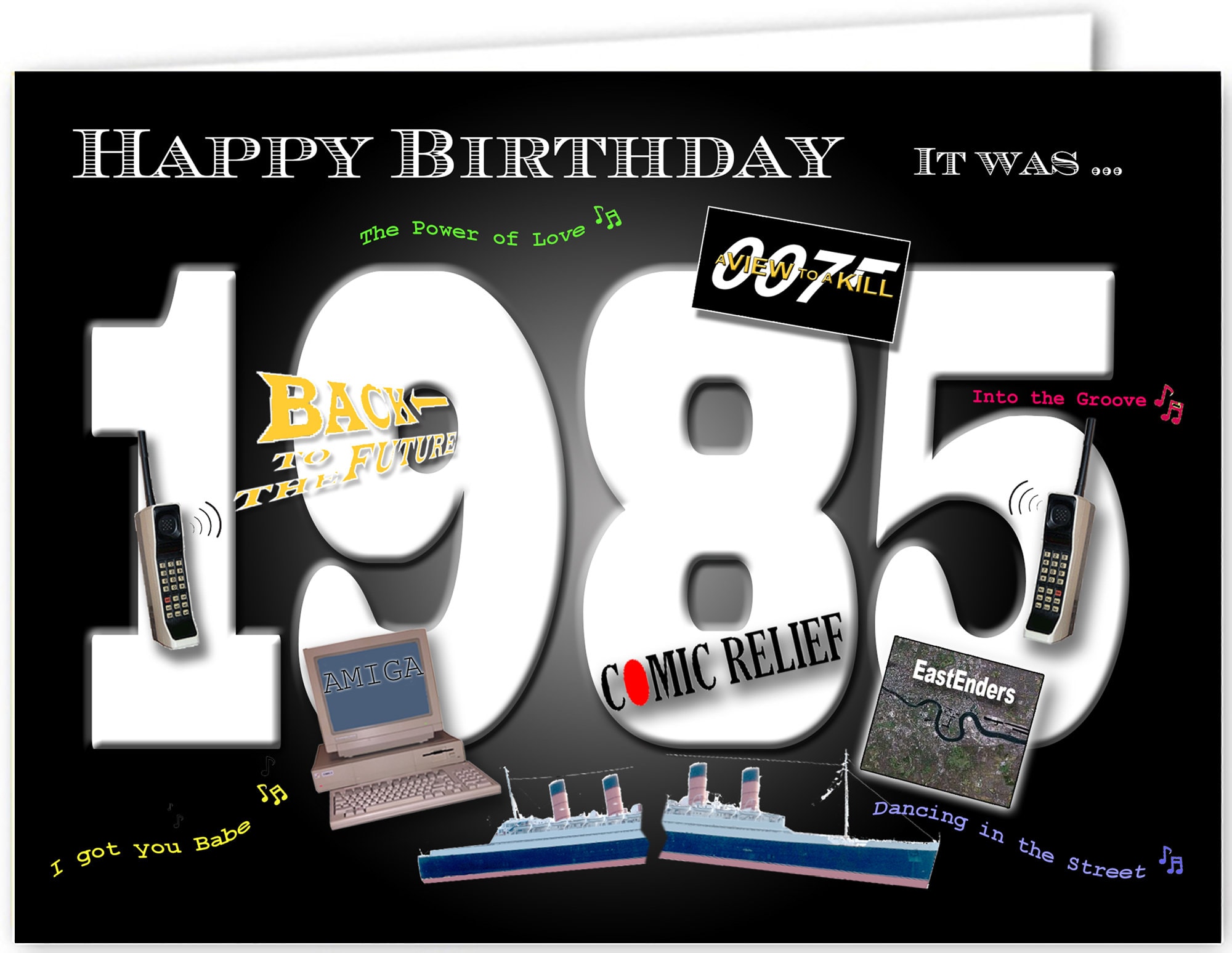 40th Birthday Card Souvenir of 1985 (2025) - Etsy