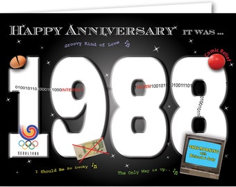 38th anniversary card souvenir of 1988 (2026)