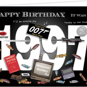 Carte souvenir 28e anniversaire de 1997 (2025)