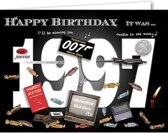 29th birthday card souvenir of 1997 (2026)