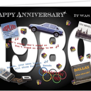 Tarjeta de recuerdo del 45 aniversario de 1980 (2025)