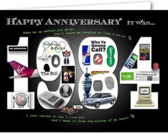 41st anniversary card souvenir of 1984 (2025)