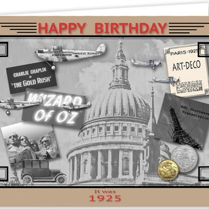 Tarjeta de recuerdo del centenario de 1925 (2025)