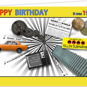 59th birthday card souvenir of 1966 (2025)