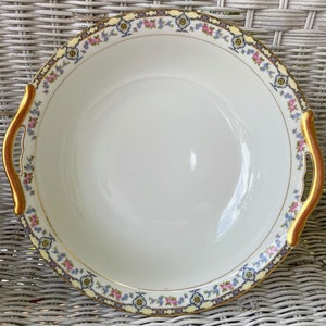 Antique Noritake Nippon Bellefonte Pattern 10&quot; Round Vegetable Bowl