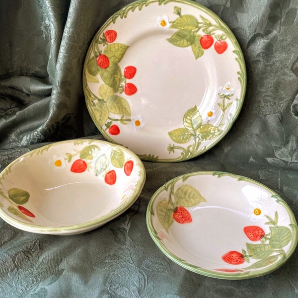 Strawberry Dishes Etsy