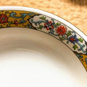 Alfred Meakin England Vintage Small Fruit Bowls Dessert Bowls Coupe Shape Bowls Floral Design