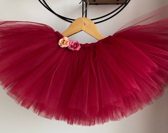 Burgundy wine girls tutu skirt , props photo, newborn tutu,newborn outfit, toddler skirt,bridesmaid dress, mermaid tutu,Christmas red skirt