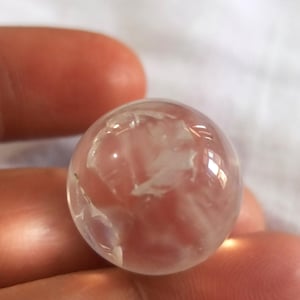 Clear Quartz Sphere: Hand Carved Crystal Healing Gemstone