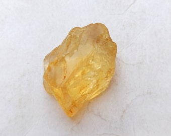 Raw Stone Yellow Citrine Rough Gemstone 42 Carat Yellow Citrine Raw Stone  Rough Gemstone