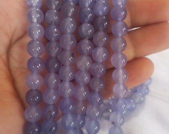 Tanzanite Hydro Round Beads StringTanzanite Hydro 8 MM Highly Polished Finish Healing 14.50&quot;Gemstone Beads, Jewelry Making