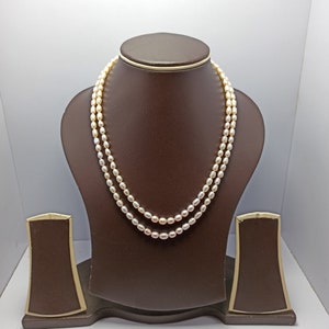 Natuurlijke zoetwaterparel AAA-kwaliteit ketting Waterparel ovale edelsteenketting