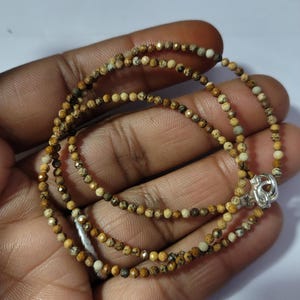 Rhodonite jasper Gamed gemstone round 2mm beads 925 fine silver 10&quot;/30&#39;&#39; strand jewelry necklaces