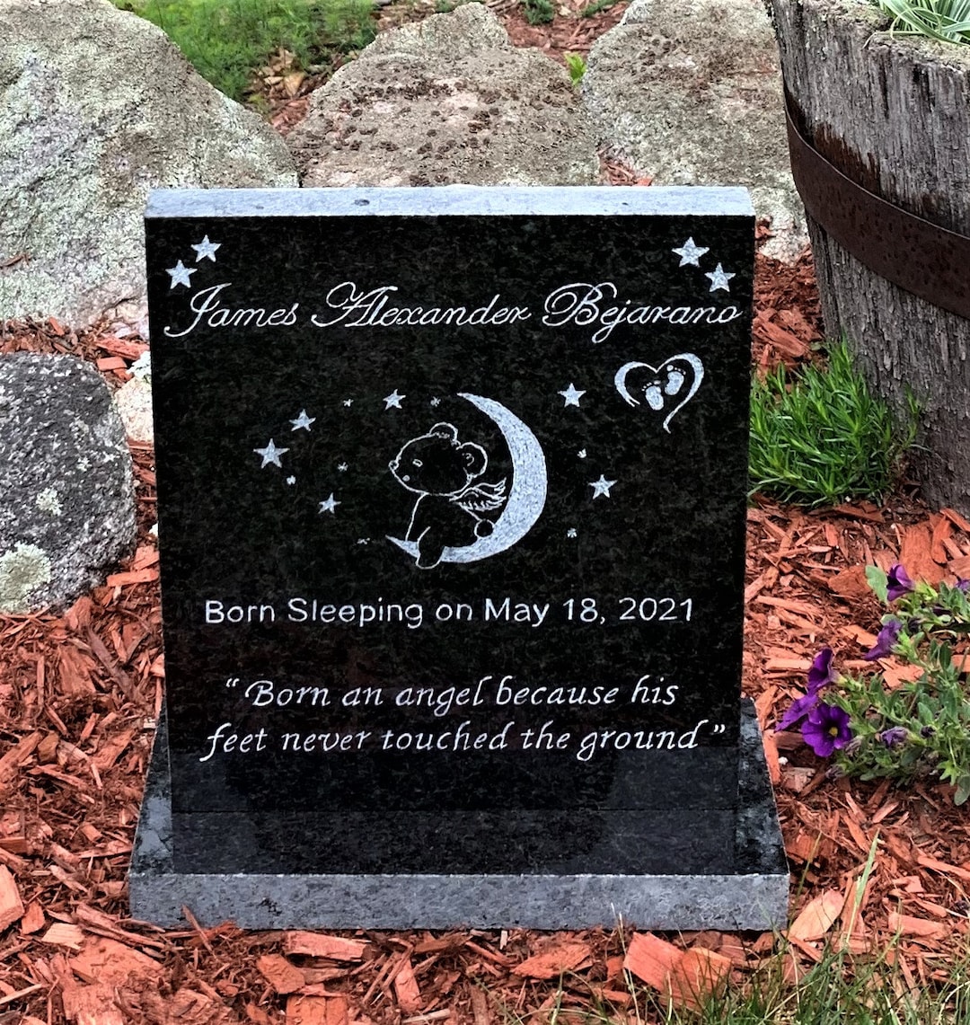 Infant Memorial Stones / Infant Grave Markers / Baby Gravestone 11 X 10