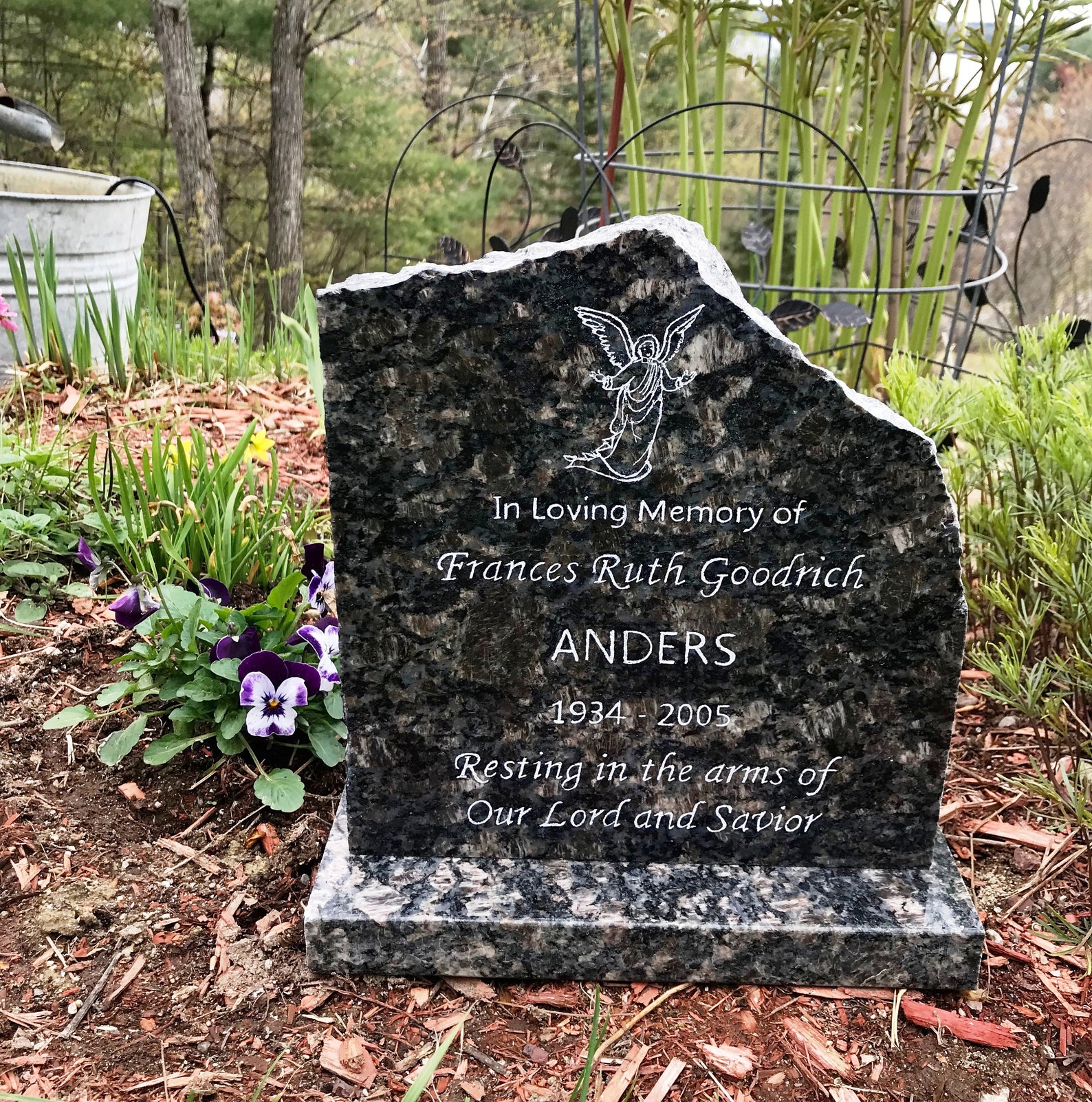 Small Personalized Memorial Stone / Grave Marker / Urn Marker Etsy