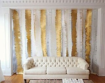 fringed crepe paper streamers