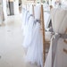 Sara Oser reviewed Natural Chiffon Drape Chai, Chair Decoration, Bridal Shower, Wedding Ceremony, Event Reception, Engagement Decor, Chiffon chair cover sash