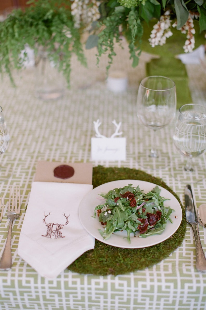 Round Moss Mat centerpiece placemat Preserved moss Real Etsy