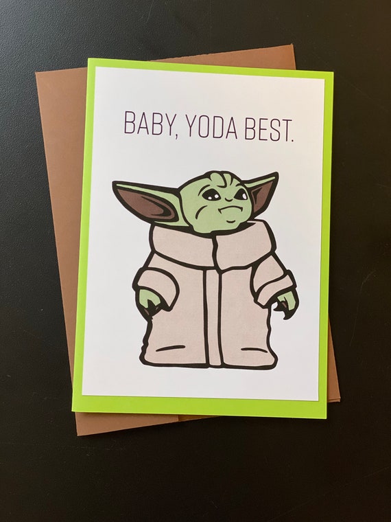 Baby Yoda Best Star Wars Mandalorian Pun Internet Meme Etsy