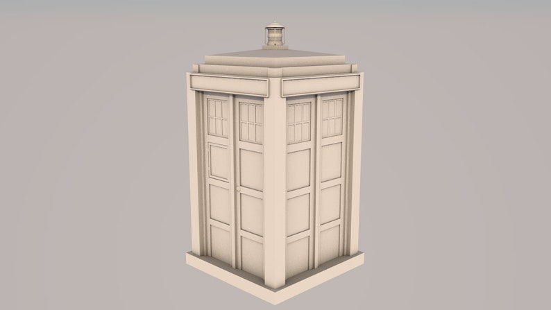 STL TARDIS 3D Model