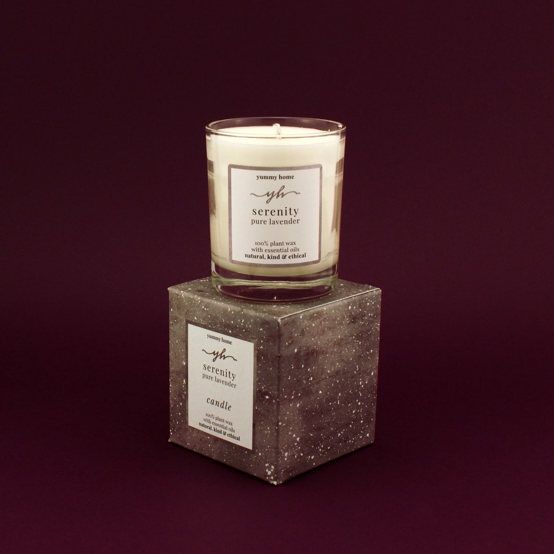 Serenity Pure Lavender 20cl Candle Etsy