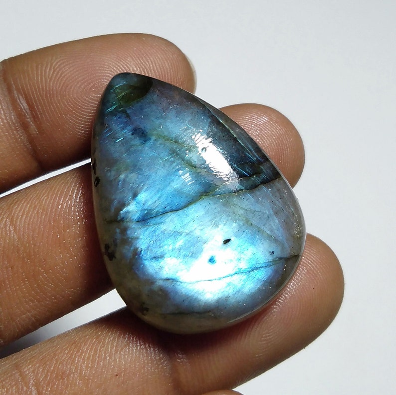 Natural Top Quality Labradorite stone Cabochon Loose stone Hand polish stone Gemstone for jewelry stone 50 Ct{ 33 X 24 } mm #1556