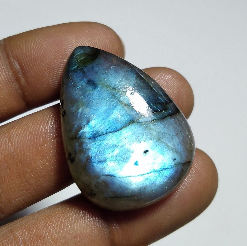 Natural Top Quality Labradorite stone Cabochon Loose stone Hand polish stone Gemstone for jewelry stone 50 Ct{ 33 X 24 } mm #1556