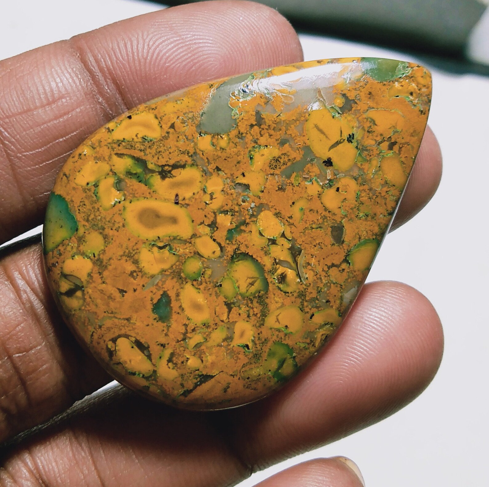 Top Amazing Quality... Natural Fruit jasper stone Cabochon Etsy