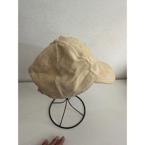 Gorra de béisbol Kangol de lona desgastada color azul lino, ajustable, talla única. imagen 3